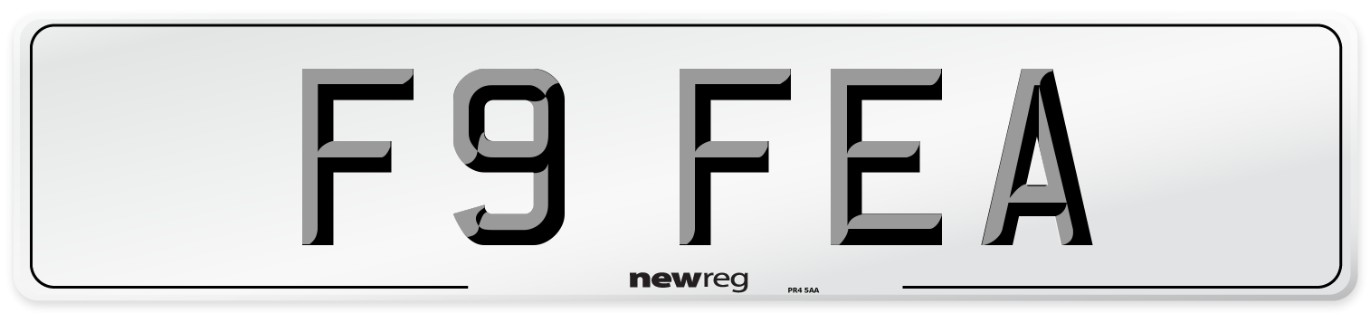 F9 FEA Number Plate from New Reg